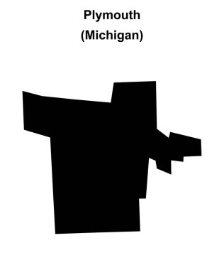 Plymouth (Michigan) boş ana hat haritası