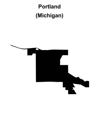 Portland (Michigan) boş ana hat haritası
