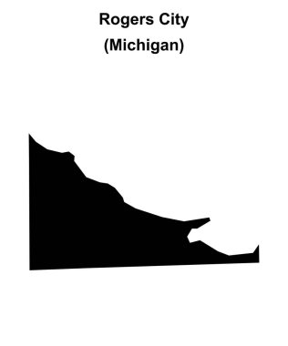 Rogers Şehri (Michigan) boş ana hat haritası