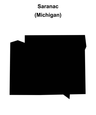 Saranac (Michigan) boş ana hat haritası