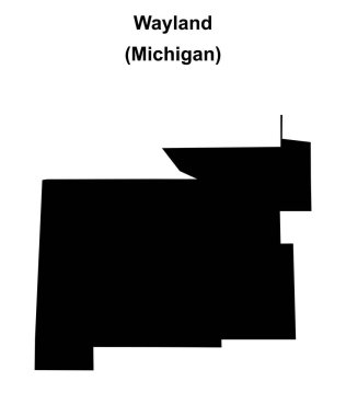 Wayland (Michigan) boş ana hat haritası