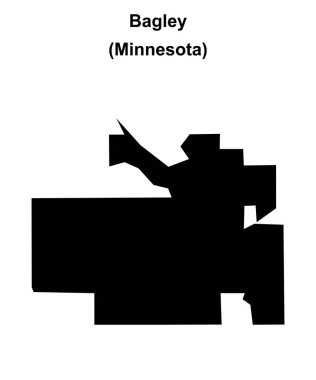 Bagley (Minnesota) boş ana hat haritası