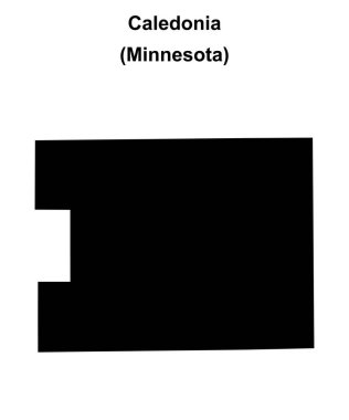 Caledonia (Minnesota) boş ana hat haritası