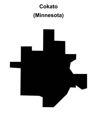 Cokato (Minnesota) boş ana hat haritası