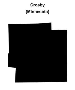 Crosby (Minnesota) boş ana hat haritası