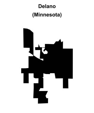Delano (Minnesota) boş ana hat haritası