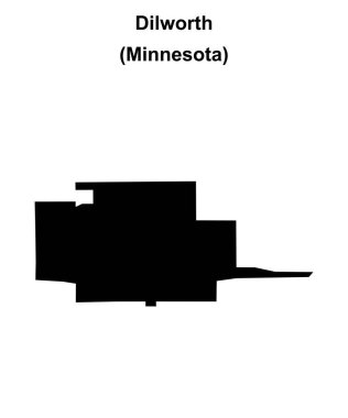 Dilworth (Minnesota) boş ana hat haritası