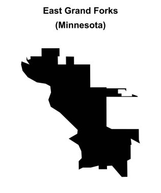 Doğu Grand Forks (Minnesota) boş ana hat haritası