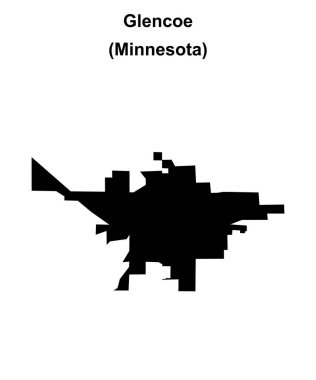 Glencoe (Minnesota) boş ana hat haritası