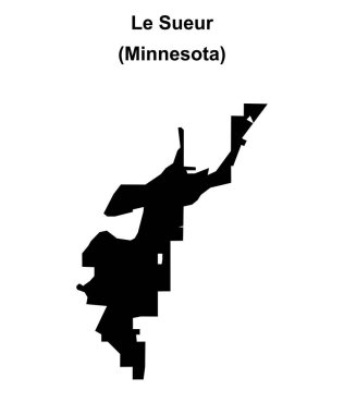 Le Sueur (Minnesota) boş ana hat haritası