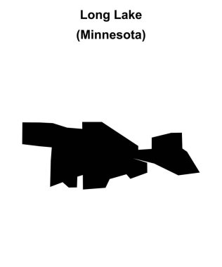 Uzun Göl (Minnesota) boş ana hat haritası
