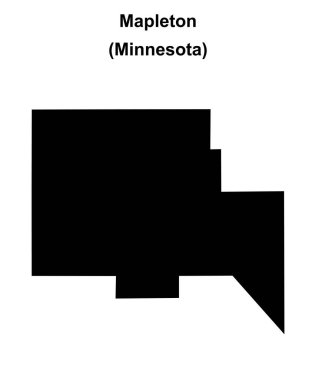 Mapleton (Minnesota) boş ana hat haritası