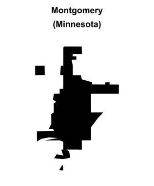 Montgomery (Minnesota) boş ana hat haritası