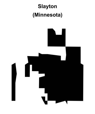 Slayton (Minnesota) boş ana hat haritası