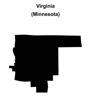 Virginia (Minnesota) boş ana hat haritası