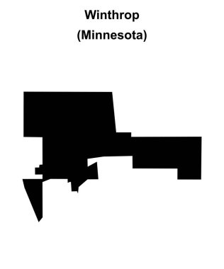 Winthrop (Minnesota) boş ana hat haritası