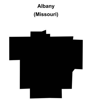 Albany (Missouri) boş ana hat haritası