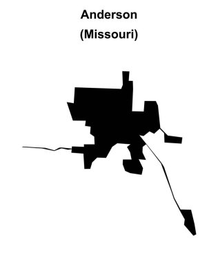 Anderson (Missouri) boş ana hat haritası