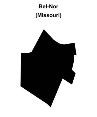 Bel-Nor (Missouri) boş ana hat haritası