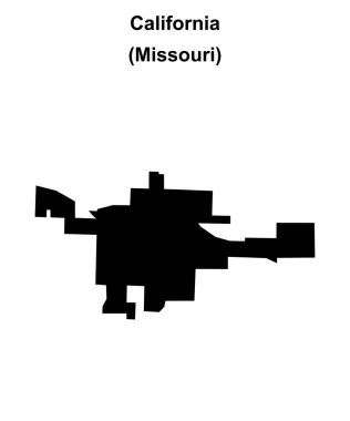 California (Missouri) boş ana hat haritası