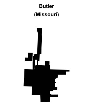 Butler (Missouri) boş ana hat haritası