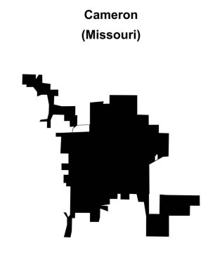 Cameron (Missouri) boş ana hat haritası