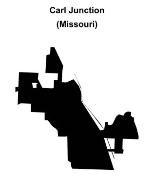 Carl Junction (Missouri) boş ana hat haritası