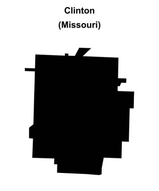 Clinton (Missouri) boş ana hat haritası