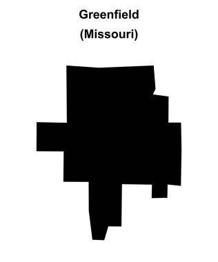 Greenfield (Missouri) boş ana hat haritası