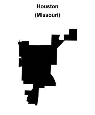Houston (Missouri) boş ana hat haritası