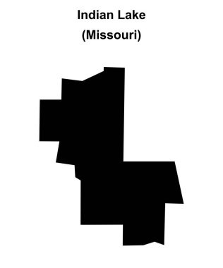 Hindistan Gölü (Missouri) boş ana hat haritası