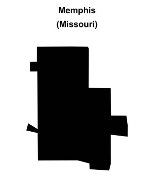 Memphis (Missouri) boş ana hat haritası