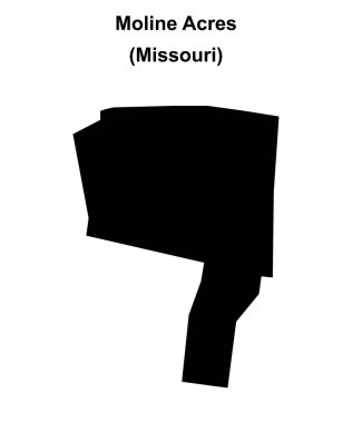 Moline Alanları (Missouri) boş ana hat haritası