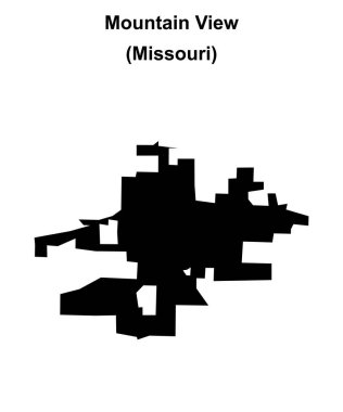Dağ Görünümü (Missouri) boş ana hat haritası