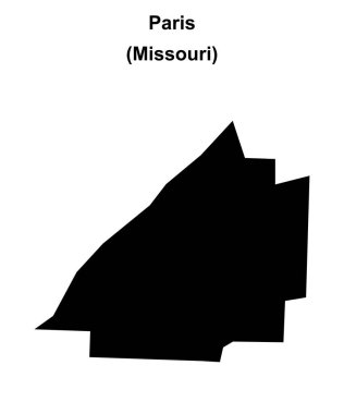 Paris (Missouri) boş ana hat haritası