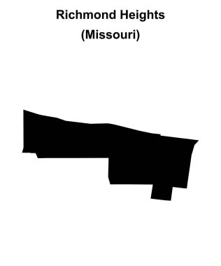 Richmond Heights (Missouri) boş ana hat haritası