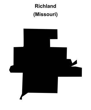 Richland (Missouri) boş ana hat haritası