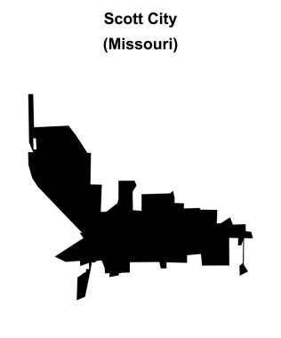 Scott City (Missouri) boş ana hat haritası