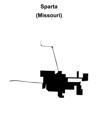 Sparta (Missouri) boş ana hat haritası