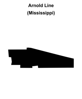 Arnold Çizgisi (Mississippi) boş ana hat haritası