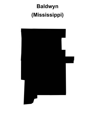 Baldwyn (Mississippi) boş ana hat haritası