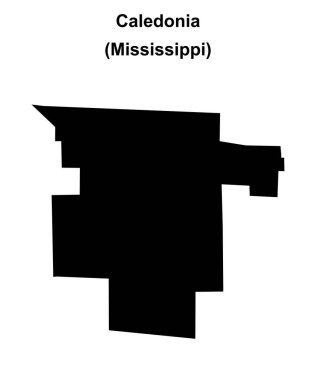 Caledonia (Mississippi) boş ana hat haritası