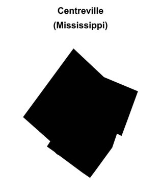Centreville (Mississippi) boş ana hat haritası