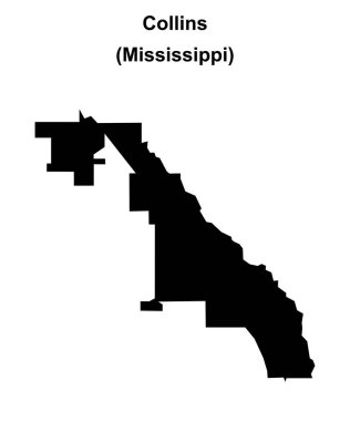 Collins (Mississippi) boş ana hat haritası