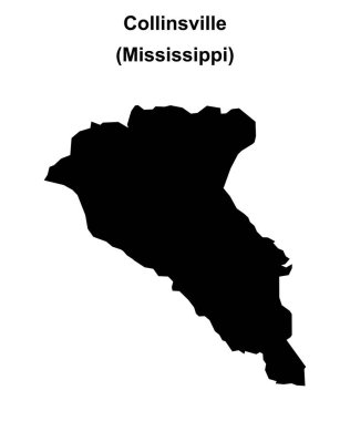 Collinsville (Mississippi) boş ana hat haritası