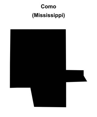 Como (Mississippi) boş ana hat haritası