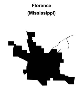 Floransa (Mississippi) boş ana hat haritası