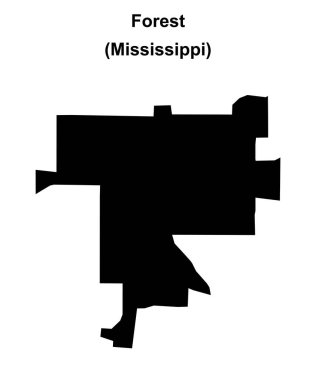 Orman (Mississippi) boş ana hat haritası
