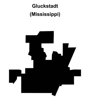 Gluckstadt (Mississippi) boş ana hat haritası