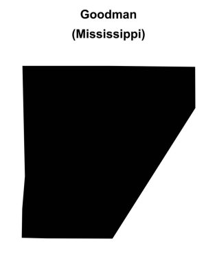 Goodman (Mississippi) boş ana hat haritası
